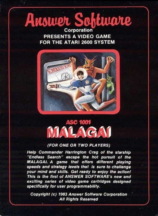 Malagai for Atari 2600 game image