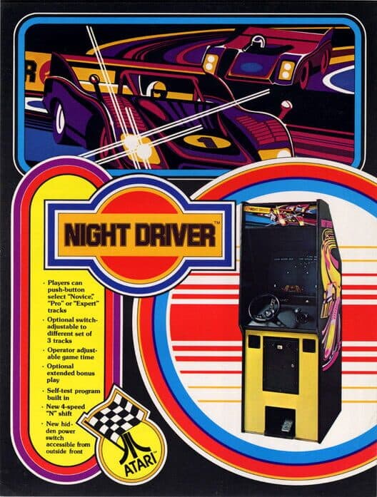 Night Driver for Atari 2600 game image
