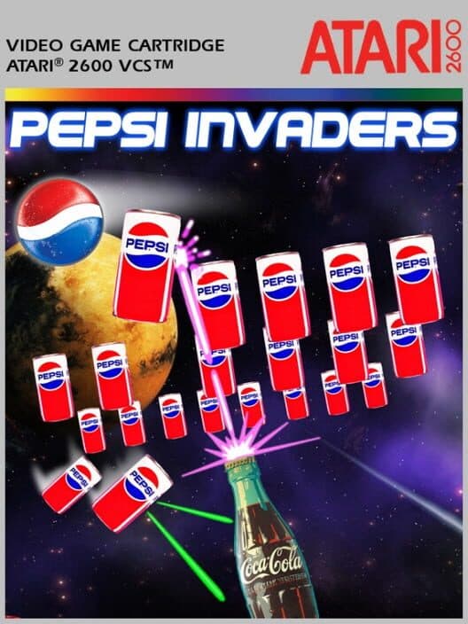 Pepsi Invaders for Atari 2600 game image