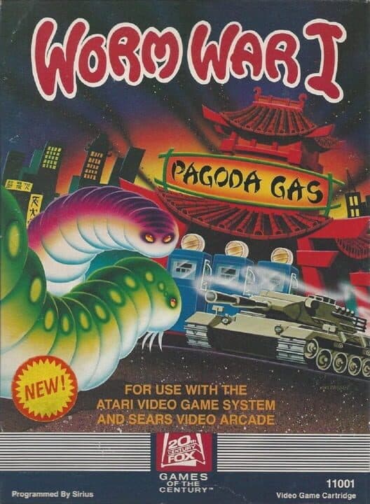 Worm War I for Atari 2600 game image