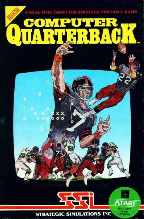 Computer Quarterback for Atari 400 game image