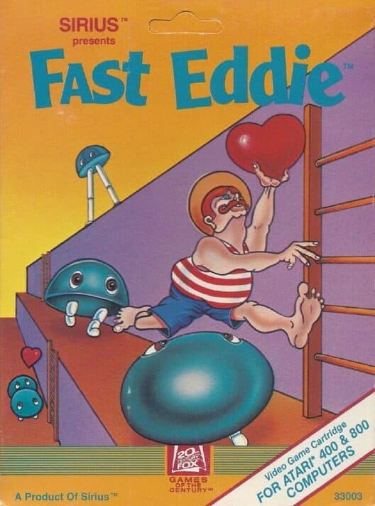 Fast Eddie for Atari 400 game image