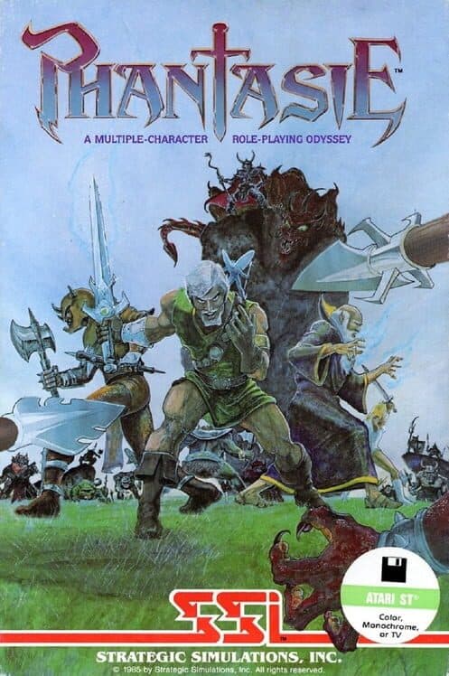 Phantasie for Atari 400 game image