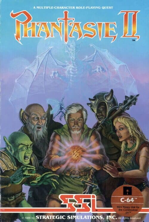 Phantasie II for Atari 400 game image