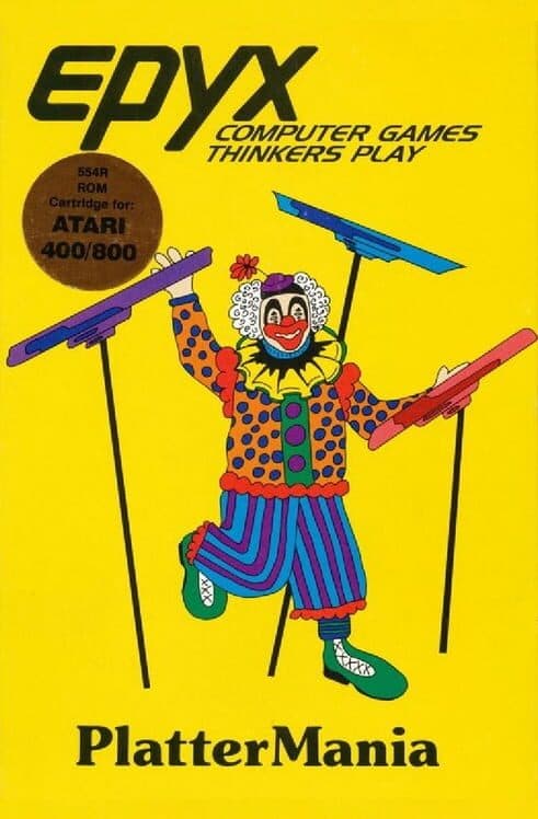 Plattermania for Atari 400 game image
