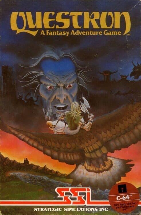 Questron for Atari 400 game image