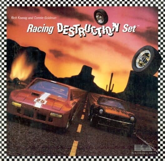 Racing Destruction Set for Atari 400 game image