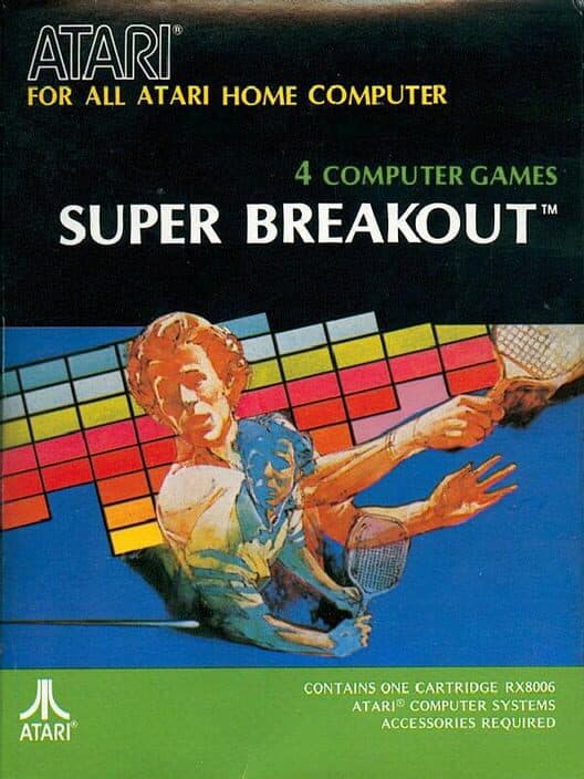 Super Breakout for Atari 400 game image
