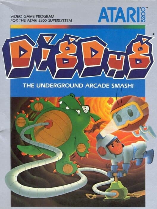Dig Dug for Atari 5200 game image