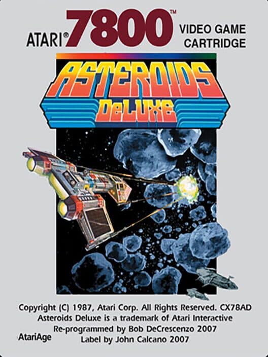 Asteroids Deluxe for Atari 7800 game image
