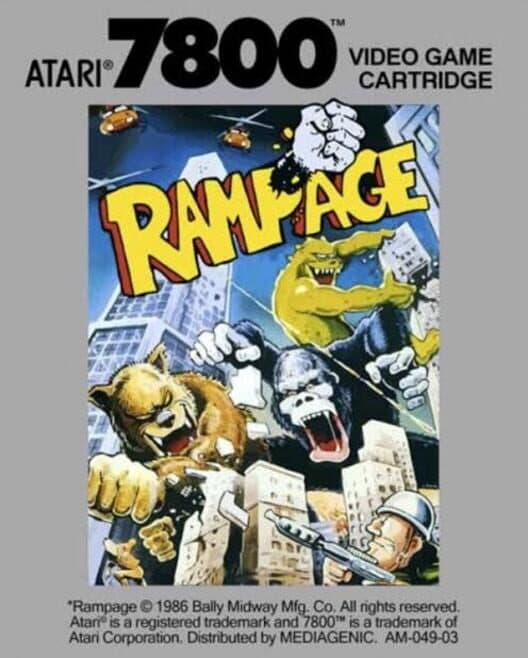 Rampage for Atari 7800 game image
