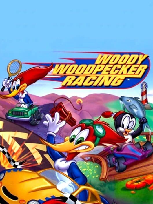 Woody Woodpecker Racing for PS1 game image