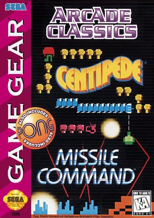 Arcade Classics for Game Gear game image
