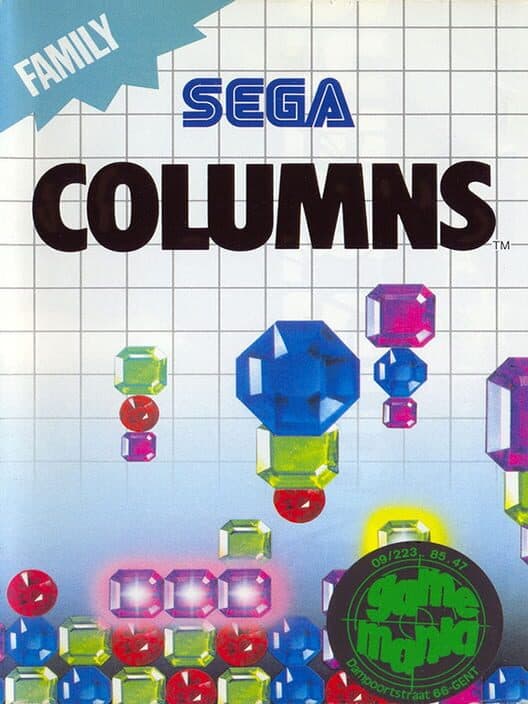 Columns for Sega Master System game image