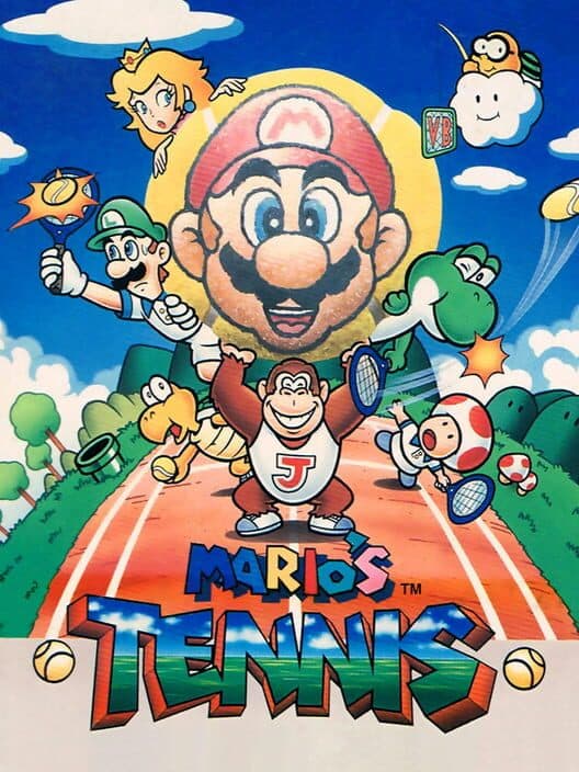 Mario's Tennis for Virtual Boy game image