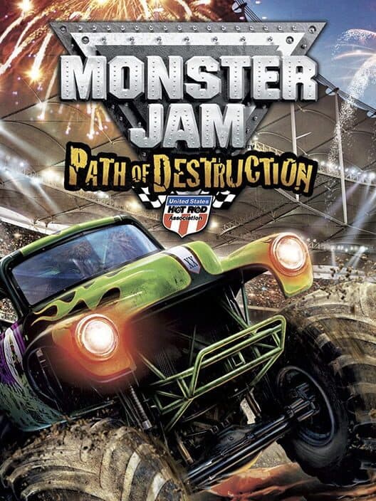 Monster Jam: Path of Destruction with Wheel for Wii game image